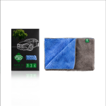 Green Fiber AUTO A5 dry cleaning Car towel for dry cleaning grey-blue